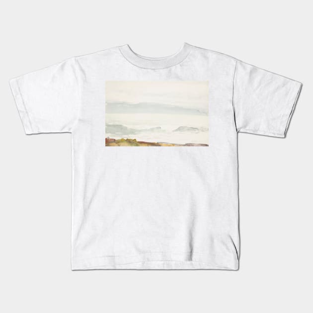 Ocean Seen from a Cliff, Prout's Neck, Maine by Winslow Homer Kids T-Shirt by Classic Art Stall